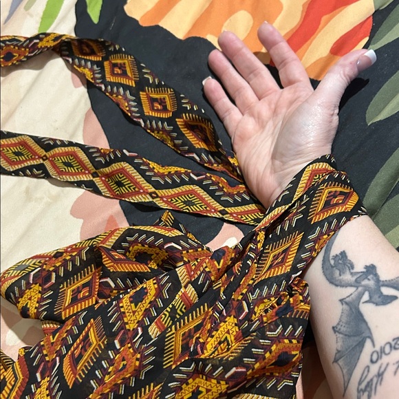 Geometric A-Line Top - Multicolor Pattern - Picture 5 of 5